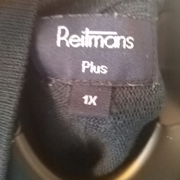 10/$10   Reitmans Blue Knit Cardigan 1X - Picture 5 of 7